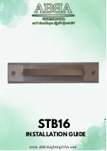 ABBA STB16 Installation Manual предпросмотр