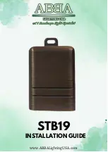 ABBA STB19 Installation Manual preview