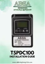 Preview for 1 page of ABBA TSPDC100 Installation Manual