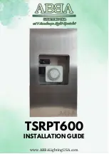 ABBA TSRPT600 Installation Manual предпросмотр