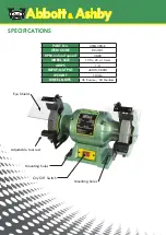 Preview for 2 page of Abbot & Ashby ATBG280/6 Operating Manual