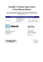 Abbott CentriMag Reference Manual предпросмотр