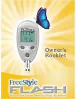 Abbott FreeStyle Flash Blood Glucose Monitor Owner'S Booklet предпросмотр