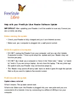 Preview for 1 page of Abbott FreeStyle Libre Software Update