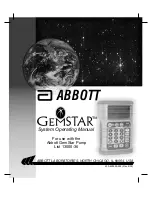 Предварительный просмотр 1 страницы Abbott GEMSTAR Operating Manual