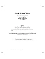 Предварительный просмотр 2 страницы Abbott GEMSTAR Operating Manual