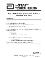 Preview for 605 page of Abbott i-STAT 1 System Manual
