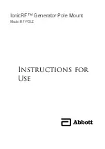 Abbott IonicRF RF-POLE Instructions For Use Manual предпросмотр