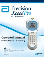 Предварительный просмотр 1 страницы Abbott Precision XceedPro Operator'S Manual