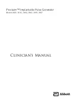 Предварительный просмотр 1 страницы Abbott Proclaim 3660 Clinician Manual