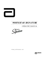 Preview for 1 page of Abbott Whitestar Signature Operator'S Manual