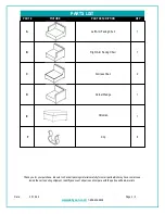 Preview for 2 page of Abbyson 2127579 Assembly Instructions Manual