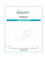 Abbyson FT-120-1710-GRY Assembly Instructions Manual preview