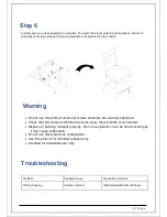 Предварительный просмотр 9 страницы Abbyson Kaylen TP-0002ASHB5PDI Assembly Instructions & User Manual