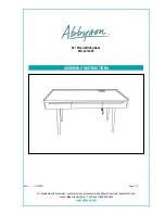 Preview for 1 page of Abbyson MD-V214052 Assembly Instructions Manual