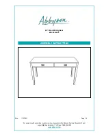 Abbyson MD-V214053 Assembly Instructions Manual preview