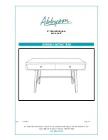 Preview for 1 page of Abbyson MD-V214292 Assembly Instructions Manual