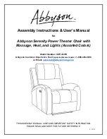 Abbyson SHF-12455 Assembly Instructions & User Manual preview