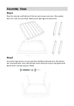 Preview for 2 page of Abbyson Square Coffee Table Ottoman Assembly Instructions