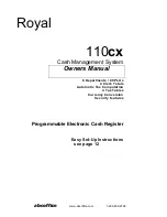 ABC Office ROYAL 110CX Owner'S Manual preview