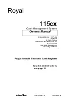 Предварительный просмотр 54 страницы ABC Office ROYAL 110CX Owner'S Manual