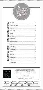 Предварительный просмотр 2 страницы abc beauty in the air BA1701 Instructions For Use Manual