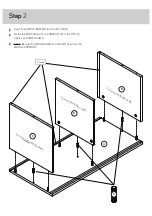 Preview for 8 page of abc Wall-mounted Bookcase With Door Instruction Booklet