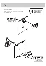 Предварительный просмотр 15 страницы abc Wall-mounted Bookcase With Door Instruction Booklet