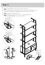Preview for 16 page of abc Wall-mounted Bookcase With Door Instruction Booklet