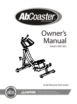 AbCoaster ABS1003 Owner'S Manual preview