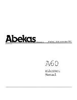 Preview for 1 page of Abekas A60 Ethernet Manual