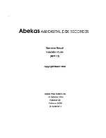 Предварительный просмотр 2 страницы Abekas A60 Operation Manual