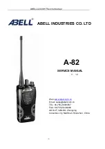 Abell A-82 Service Manual preview