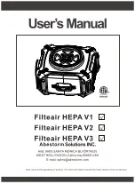 Abestorm Filteair HEPA V1 User Manual предпросмотр