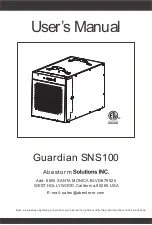 Preview for 1 page of Abestorm Guardian SNS100 User Manual