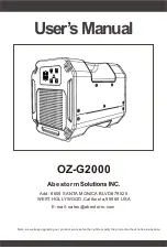 Preview for 1 page of Abestorm OZ-G2000 User Manual