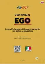 Abexo EGO User Manual preview