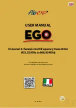 Abexo EGO32 User Manual preview