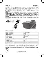 Abexo RM620 Manual предпросмотр