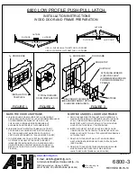 Preview for 1 page of ABH 6800 Installation Instructions