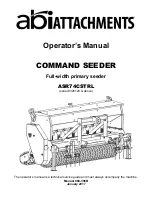 Preview for 1 page of ABI Attachments ASR74CSTRL Operator'S Manual