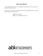 Предварительный просмотр 11 страницы ABI Attachments WW1000FLABI Setup Manual