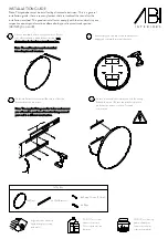 Предварительный просмотр 2 страницы ABI INTERIORS ROUND MIRROR LED 800MM Manual