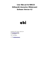 Предварительный просмотр 1 страницы abi IMAGE IQBoardA User Manual