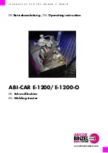 Предварительный просмотр 1 страницы Abicor Binzel ABI-CAR E-1200 Operating	 Instruction