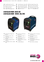 Abicor Binzel ABICLEANER 1000 AC/DC Original Operating Instructions предпросмотр