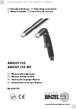 Abicor Binzel ABICUT 155 Operating Instructions Manual preview