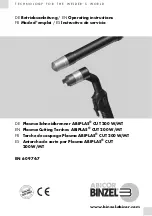 Abicor Binzel ABIPLAS CUT 200 W/MT Operating Instructions Manual preview