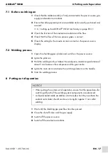 Preview for 37 page of Abicor Binzel ABIPLAS WELD 100 W Operating Instructions Manual