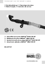 Предварительный просмотр 1 страницы Abicor Binzel ABIPLAS WELD 250 MT Operating Instructions Manual